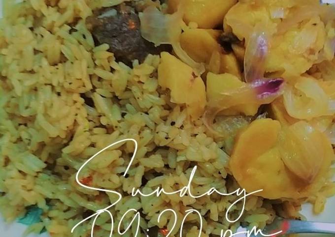 Senegal rice wit potatoe souce Recipe