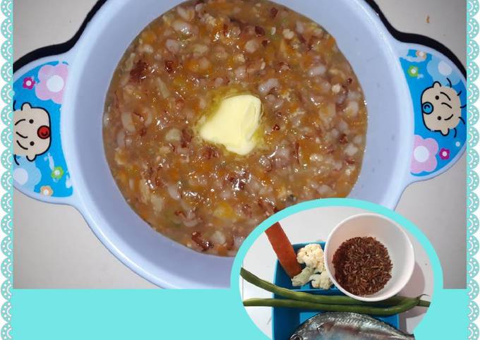 Bagaimana Membuat Bubur Tim Ikan Kembung - MPASI yang Lezat