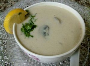 صورة لوصفة حساء الفطر