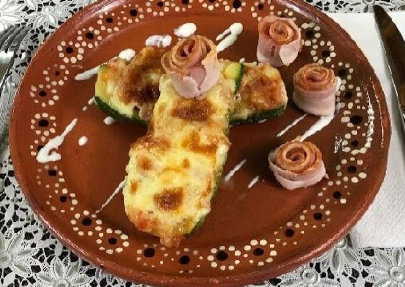 Calabacitas rellenas al horno