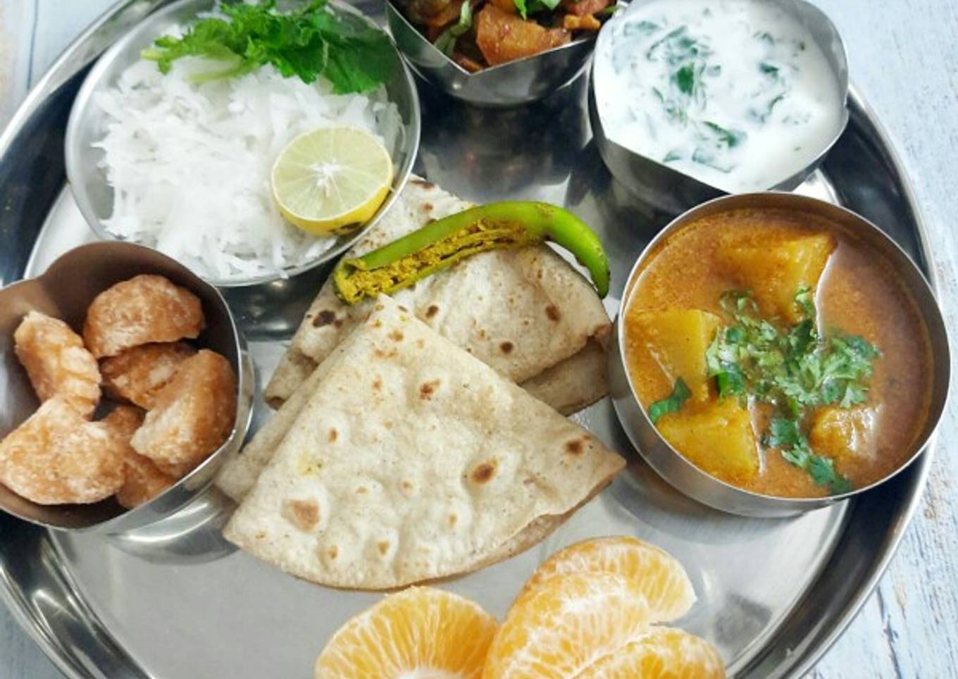 Winter's healthy lunch
