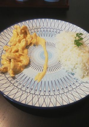 Foto de Strogonoff de frango /peru com arroz perfumado