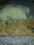 Filet de merluza al escalope con puré con hierva