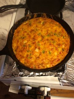 A picture of Crawfish cornbread.