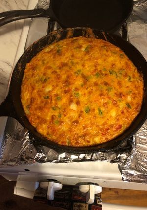 A picture of Crawfish cornbread.