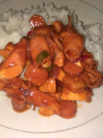Cara Sederhana Membikin Resep  Cumi asin pedas manis 😋 yang Lezat Sekali, Lezat Sekali