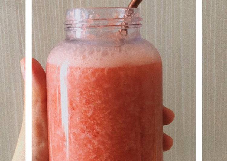 Resep Jus Strawberry Apel Plum 🍓🍎, Sempurna