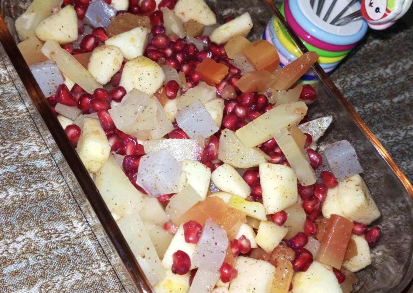 Pineapple mix chaat