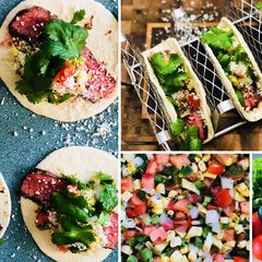 A picture of Fullblood Wagyu Beef Tequila Tacos.