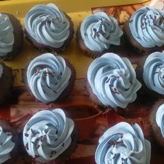A picture of Blueberry cupcakes.