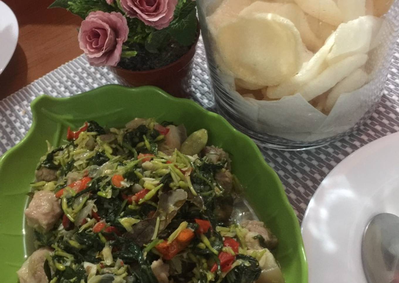 Bunga Pepaya & Kangkung