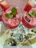 Watermelon Mint Fizzy Cocktail