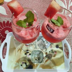 A picture of Watermelon Mint Fizzy Cocktail.