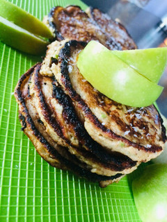 Una foto de Pancake de manzana verde
