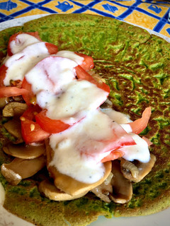 Una foto de Crepes de espinacas