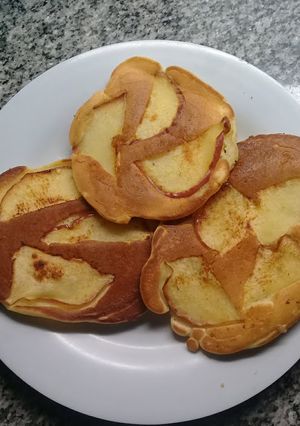 Una foto de Panqueques rústicos de manzana