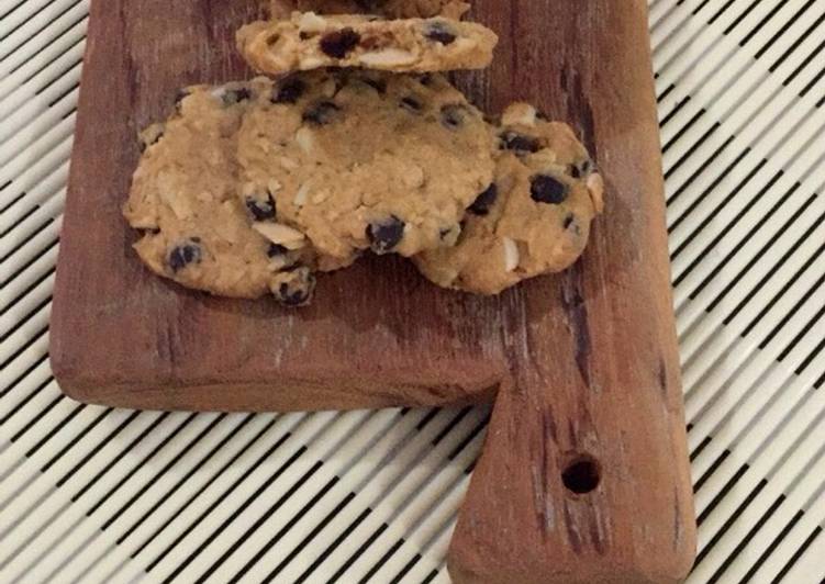 Cara Memasak Cepat Oat and Nut Chocolate Cookies Enak Sempurna