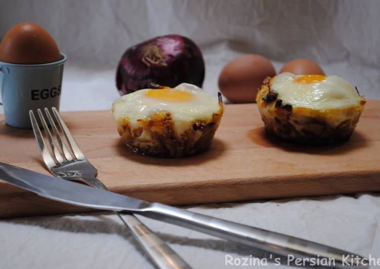 Recipe of Super Quick Homemade Onion omelette muffins