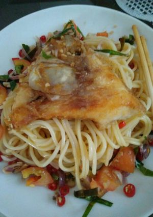 Foto resep Spaghetti Nila Sambal Matah