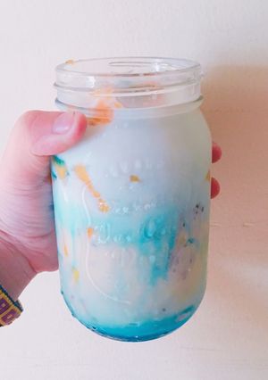 Hình của món Trái cây ngâm sữa mát lạnh.