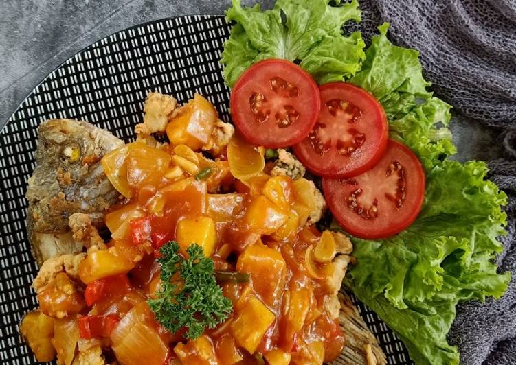 Cara Gampang Membuat Gurame Saus Nanas Anti Gagal
