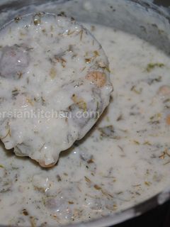 عکسی از دستور آش دوغ اردبیل
