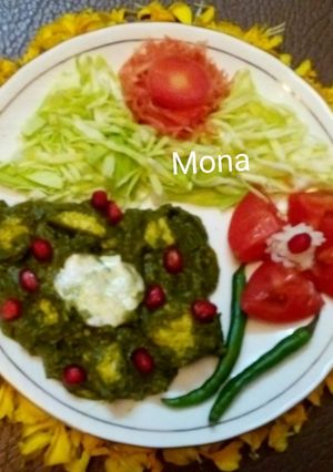 A picture of Palak Paneer.