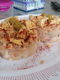 Una foto de Ensaladilla de pulpo con mayonesa proteicas