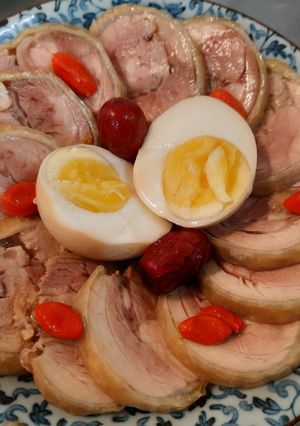 紹興醉雞捲&紹興酒蛋(電鍋料理) 的食譜成品照片
