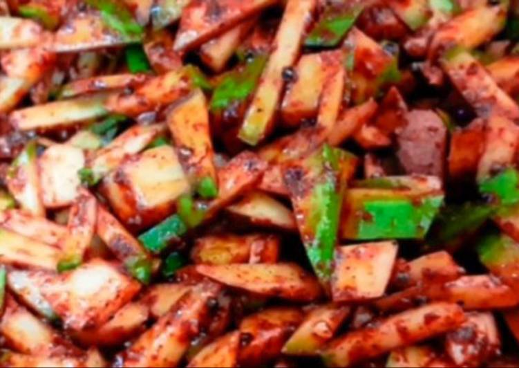 How to Prepare Any-night-of-the-week Raw mango pickle