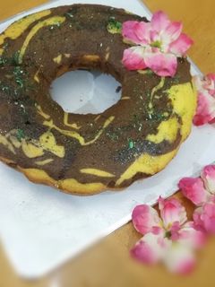 عکسی از دستور کیک کاکائویی_زعفرانی(بمناسبت میلاد حضرت علی اکبر)