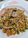 117. Arroz con Guisantes y Champiñones