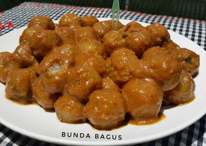 Resep Cilok Bumbu Kacang Oleh Bunda Bagus Cookpad