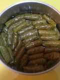 Stuffed Grape Leaves (Dolmadakia Yalantzi)