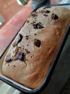 Una foto de Budín de banana, vegan y con pocos ingredientes