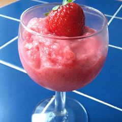 A picture of Strawberry sorbet.