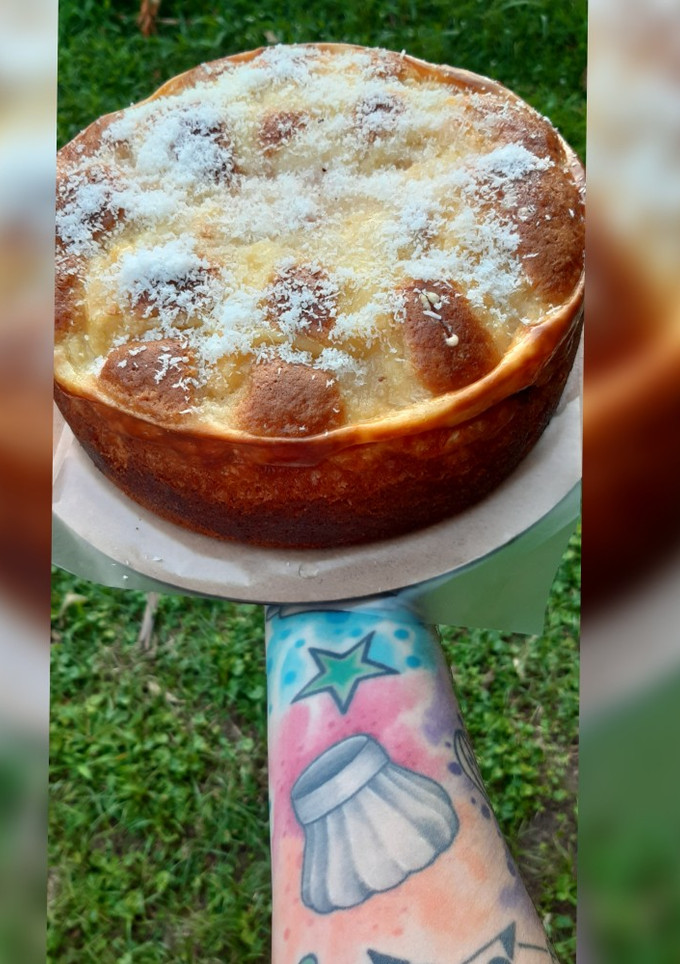 Una foto de Torta con crema pastelera