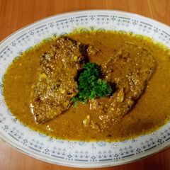 Mughlai fish curry A picture of Mughlai fish curry.