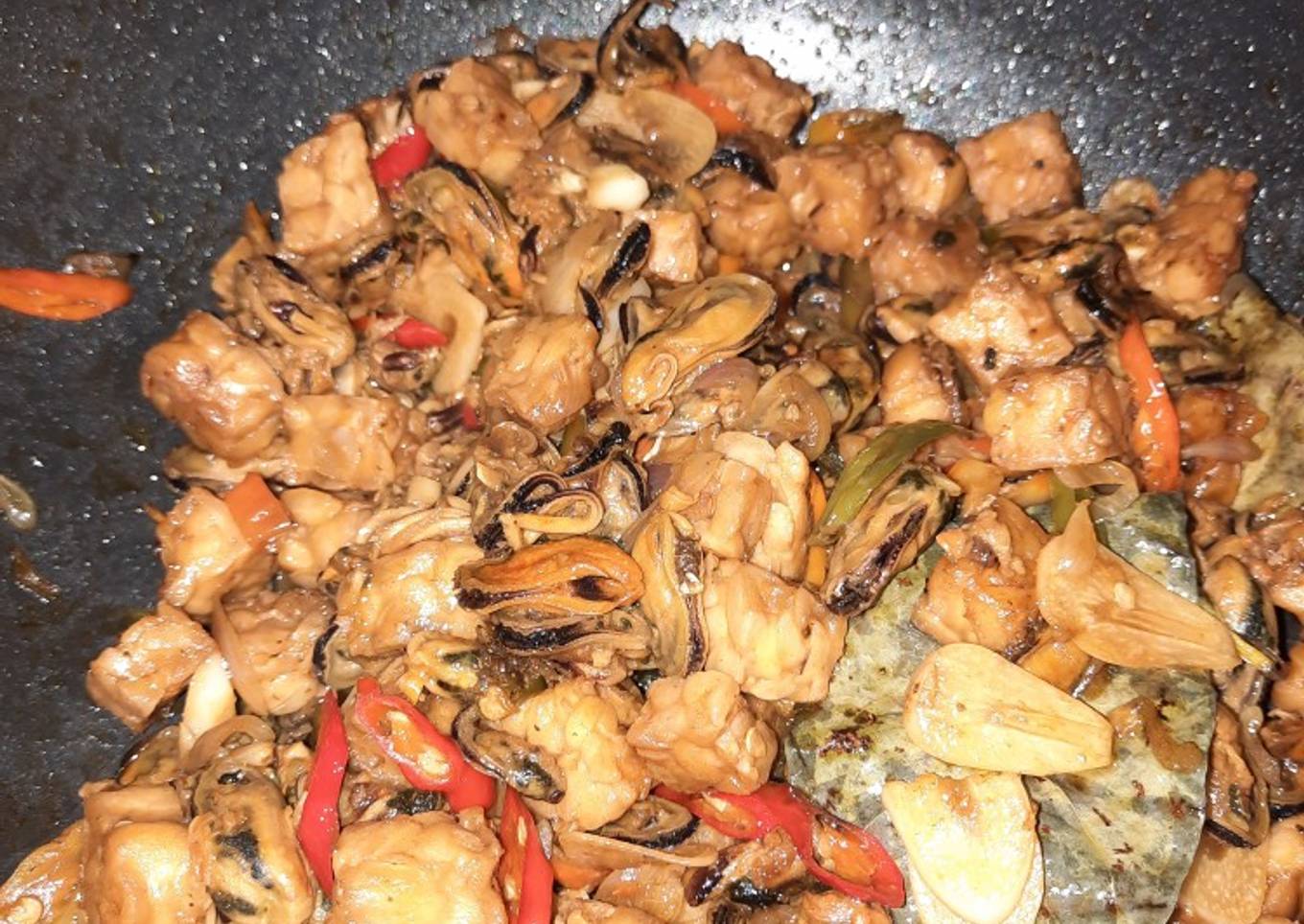 Oseng kerang tempe