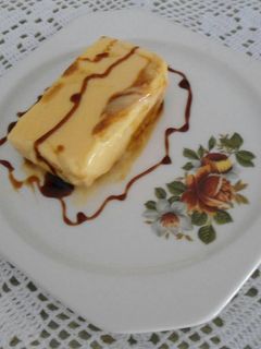 Una foto de Pudín de melocotón