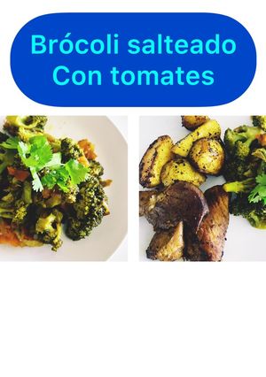 Una foto de Brócoli Salteado con tomates @eddytenutre