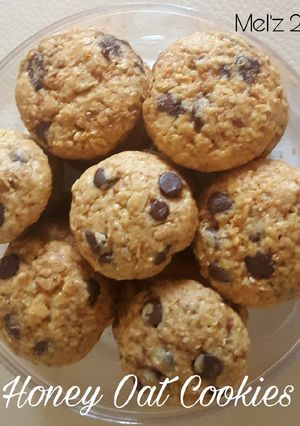 Foto resep Honey Oat Cookies 🍯🐝
