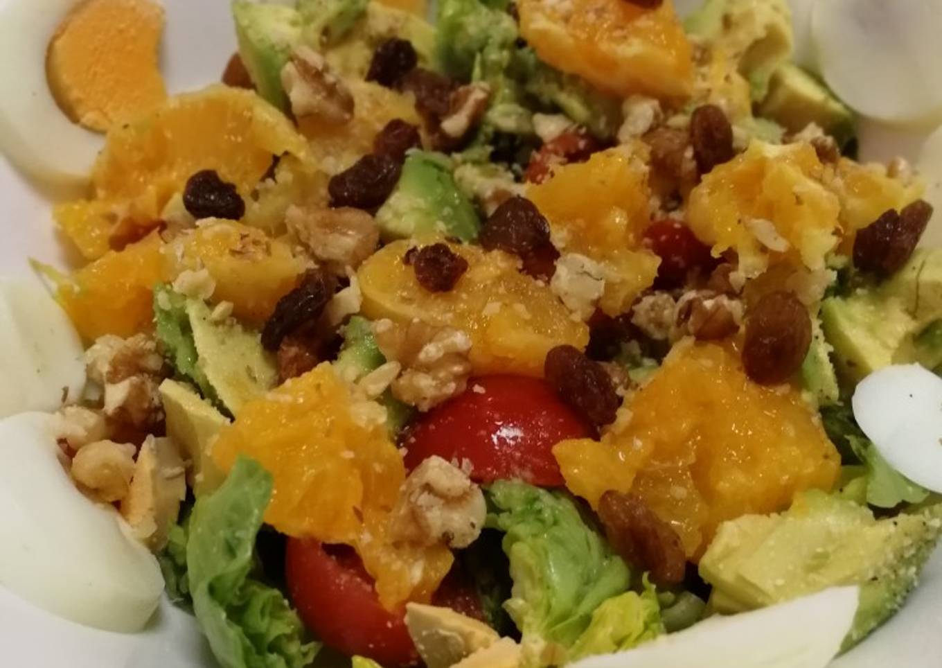 Ensalada de garbanzos y aguacate