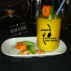 Cucumber,ginger & Carrot Juice A picture of Cucumber,ginger & Carrot Juice.