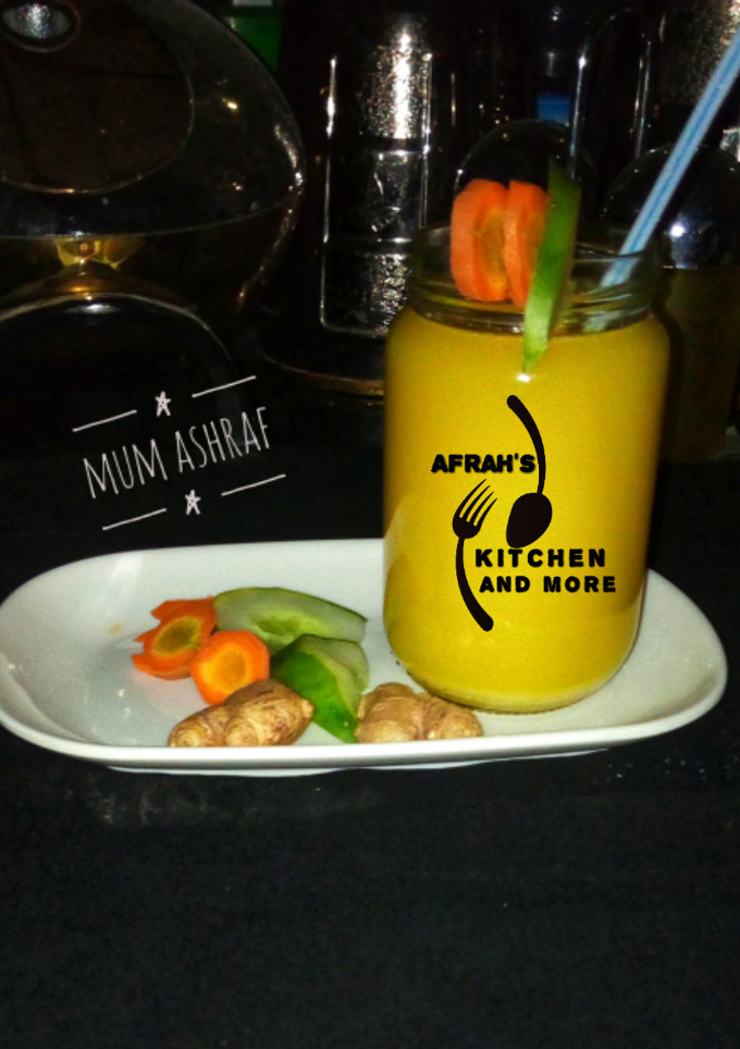 A picture of Cucumber,ginger & Carrot Juice.