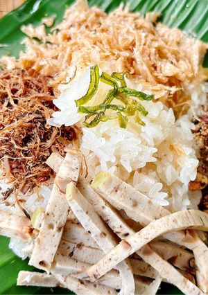 Hình của món Xôi mặn chay.
