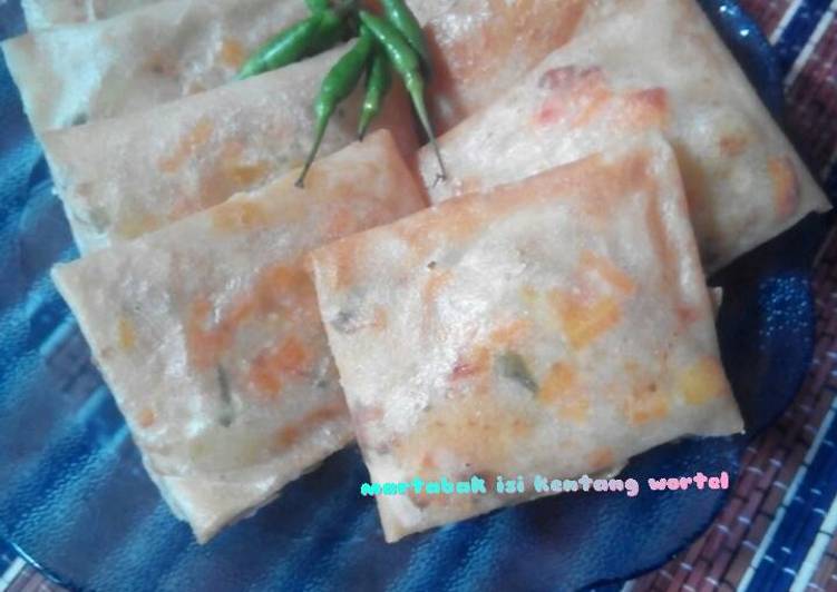 Martabak isi kentang wortel