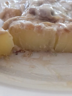 Una foto de Papas champi veganas fondant