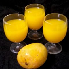 A picture of Homemade mango frooti.