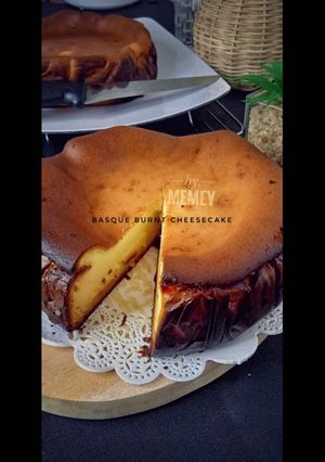 Foto resep Basque burnt cheesecake